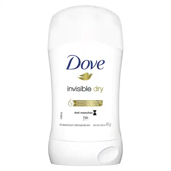 Dove Desodorante en Barra para Mujer Invisible Dry