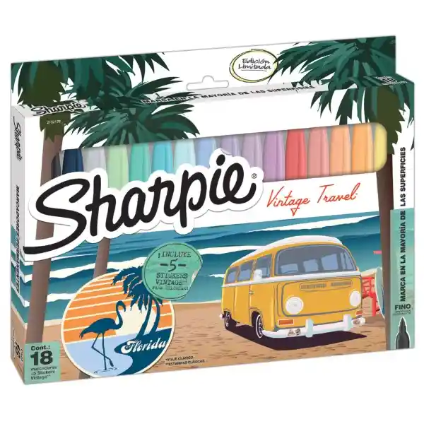 Sharpie Marcador Permanente Punta Fina Vintage
