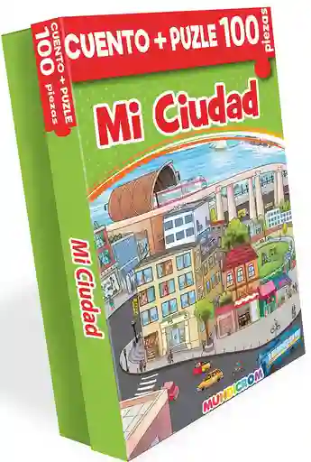 cuento+Puzzle 100 piezas mi ciudad