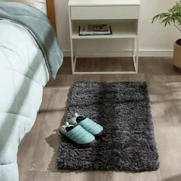 Bajada de Cama Negro 60 x 110 cm Casaideas