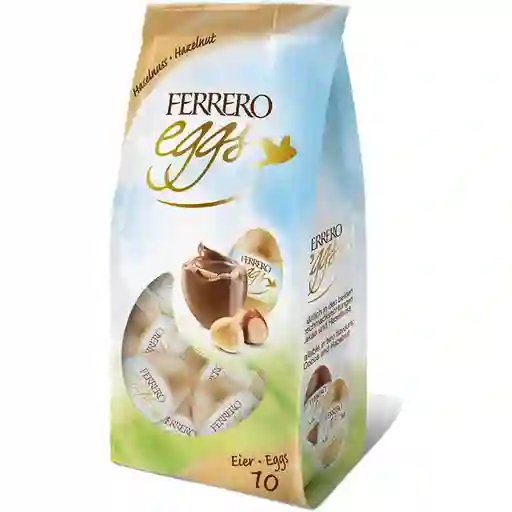 Ferrero Eggs Huevos Cubiertos con Relleno Cremoso de Avellanas