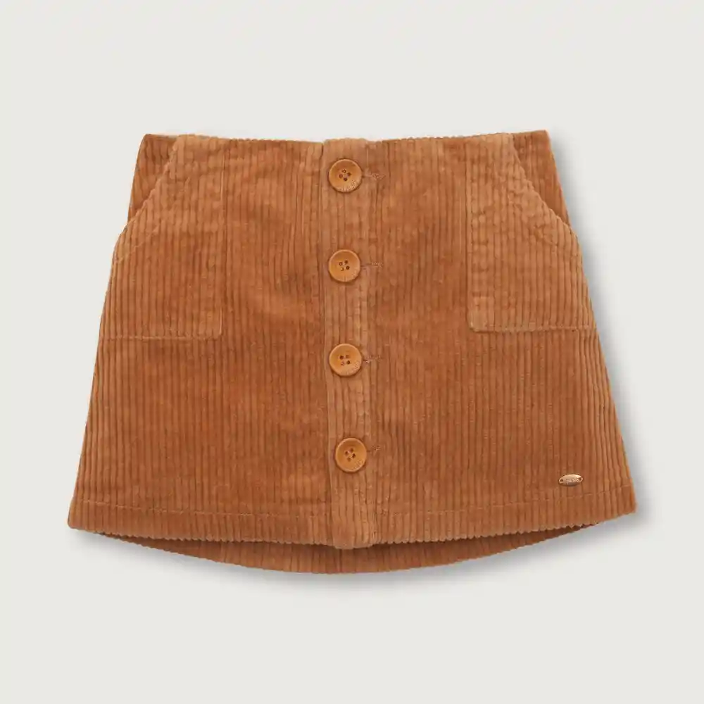 Falda De Niña Terracota Talla 2a