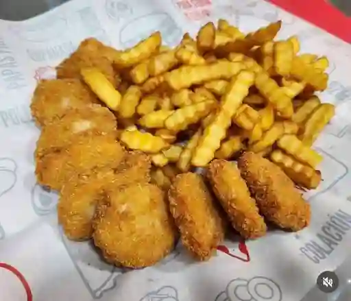 Nugget de Pollo con Papas Fritas