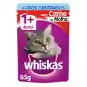 Whiskas Alimento Húmedo para Gato Castrados Carne en Salsa