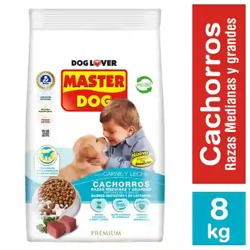 Masterdog Alimento para Perro Cachorro Sabor a Carne y Leche