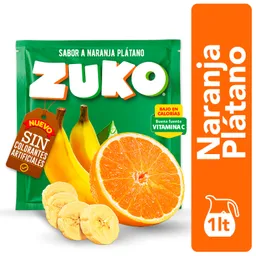 Zuko Bebida en Polvo Sabor a Naranja Plátano