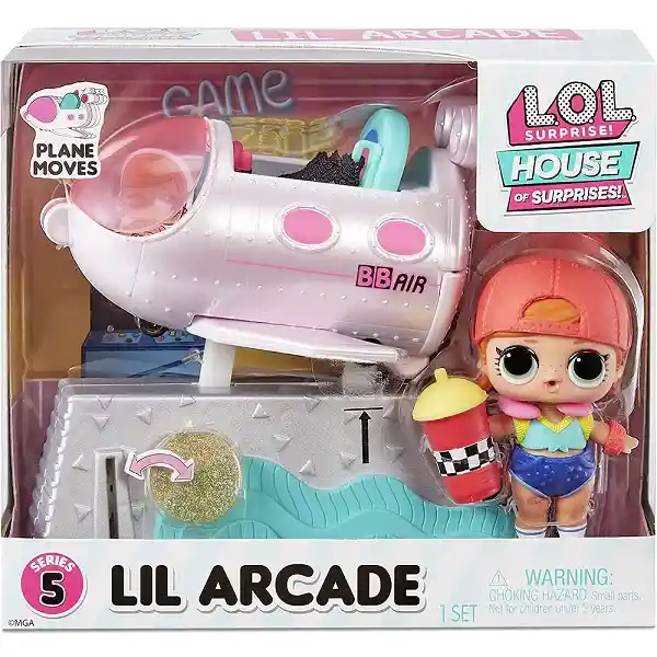 L.o.l Surprise! House Lil Arcade-mini Sala De Juegos (muñeca-muebles-accesorios)