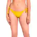 Bikini Calzón Tanga Con Amarras Amarillo Talla L Samia