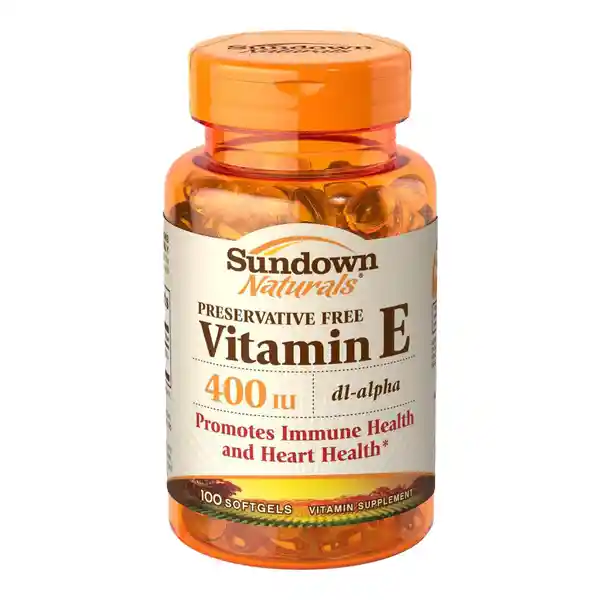 Sundown Suplemento Alimenticio Vitamina e 400 100 Softgel