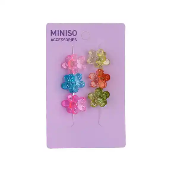 Set Pinzas Para Cabello Coleccion Flower Miniso