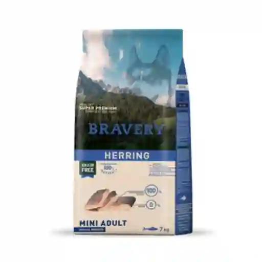 Bravery Alimento Perro Natural Adulto Raza Pequeñas de Arenque