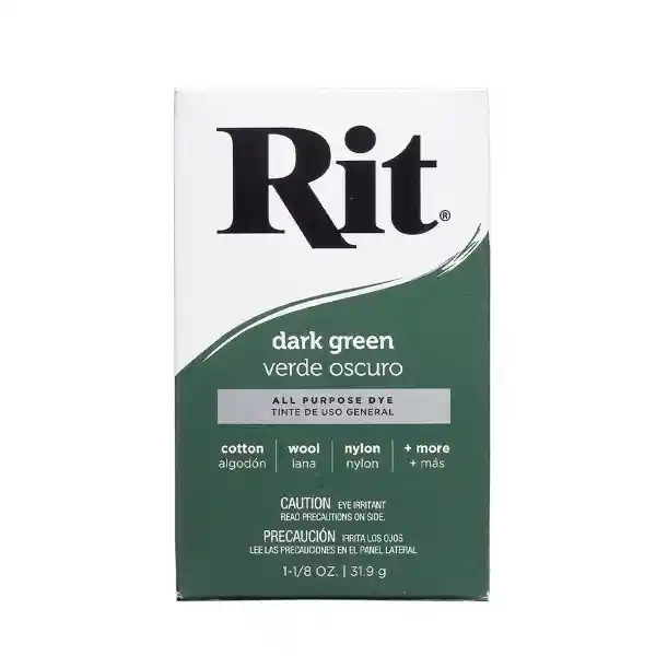 Rit Dye Anilina Polvo Verde Oscuro