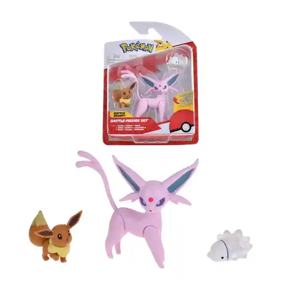 Pokémon Pack Figuras de Eevee Snom Espeon 8 cm #1