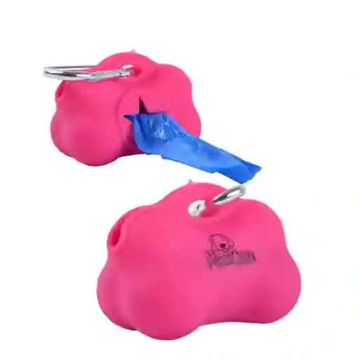 Mascan Porta Bolsa Sanitaria Hueso Fucsia