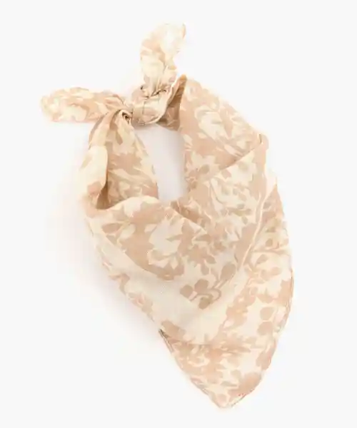 Lounge Bandana Flores Lounge Blanco y Beige