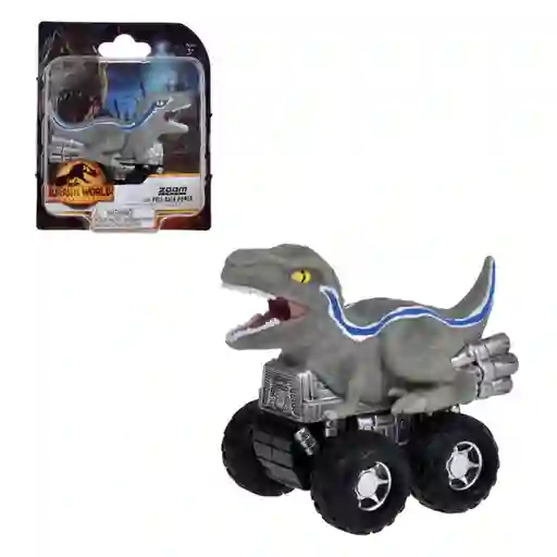 Jurassic World Dinosaurio Vehículo Pullback Dominion Blue