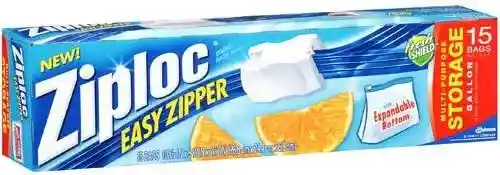 Ziploc Bolsa C/Cierre Slider Gg 15 Un