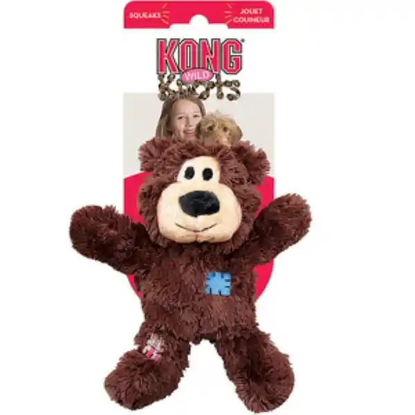 Kong Peluche Oso Wild Knots Con Estructura de Cuerda  Perro