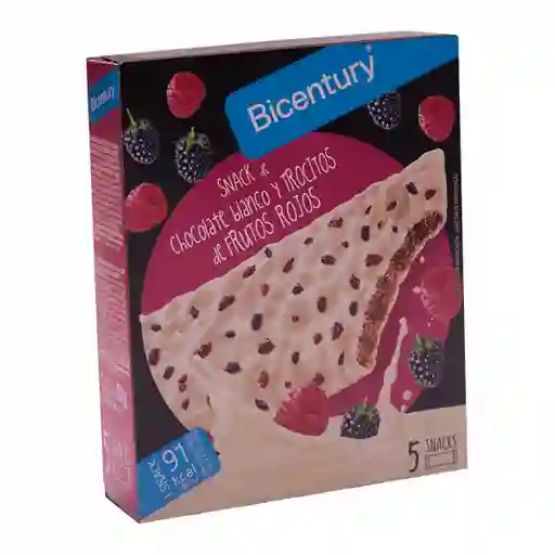 Bicentury Snack Chocolate Blanco y Frutos Rojos