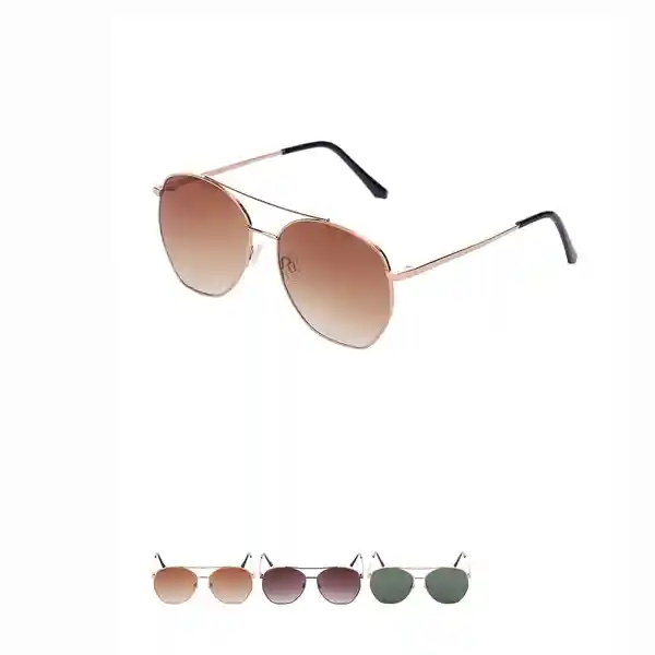 Lentes de Sol Para Mujer Multilaterales Doble Haz Miniso