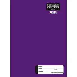 Cuaderno College Liso Ciencias