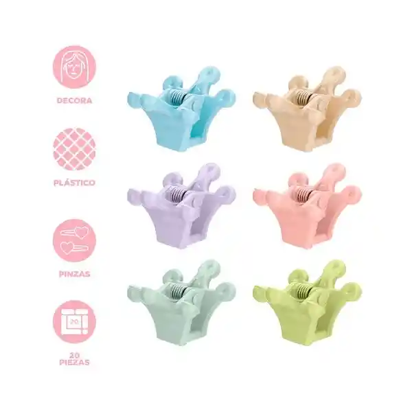 Set Mini Pinza Para Cabello Miniso