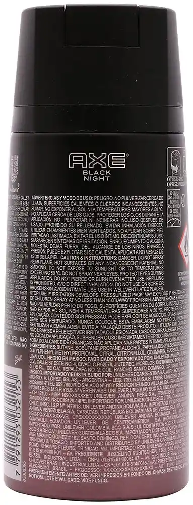 Axe Desodorante Black Night Spray