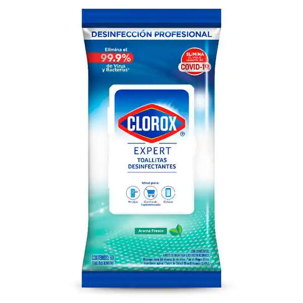 Clorox Toalla Desinfectantes Expert Fresco