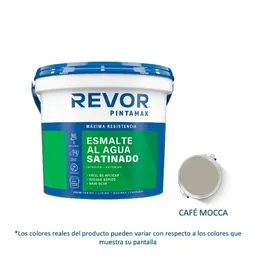 Revor Esmalte al Agua Satinado Pintamax Café Mocca 3.78 L