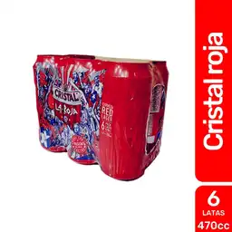 Cristal Cerveza la Roja Lata