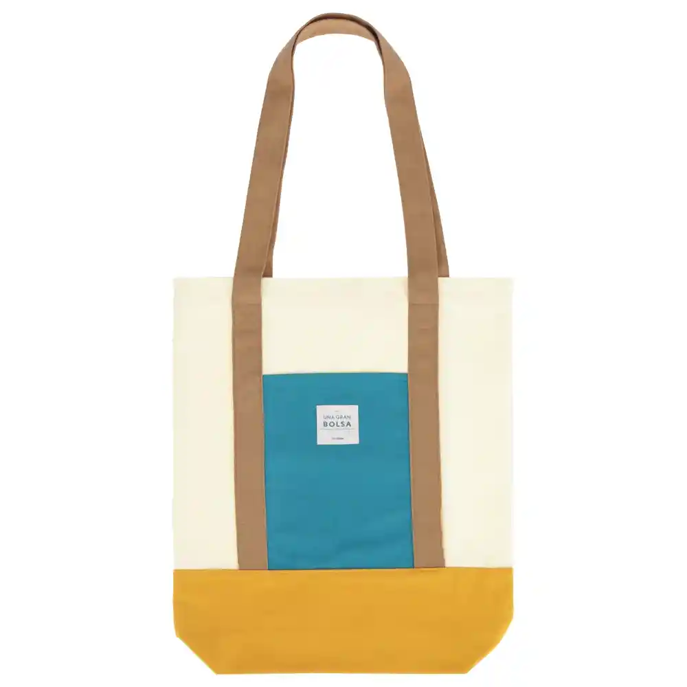 Bolso de Tela 35 x 42 cm Beige Casaideas