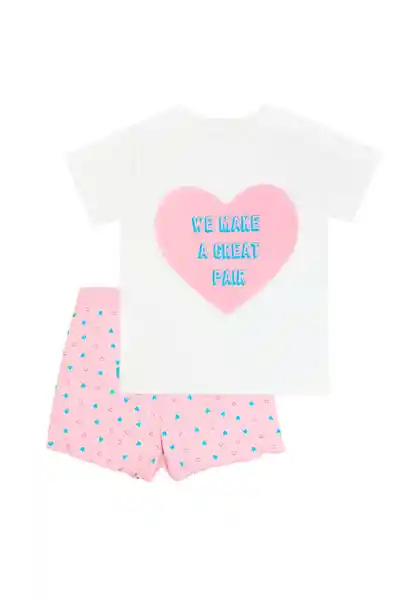 Pijama Great jr Niña Blanco Talla 10 - 434