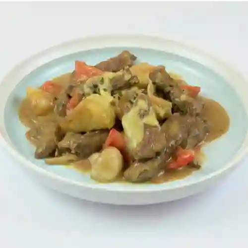 Filete Al Curry con Papas