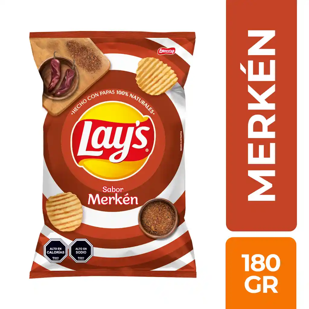 Papas fritas Lays Corte Americano Merken 