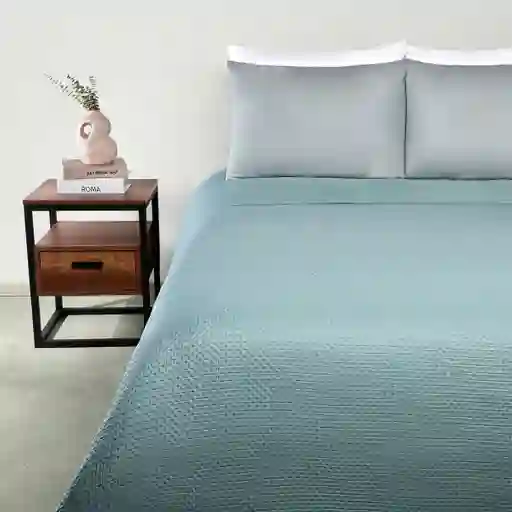 Cubrecama 2 Plazas Promo Verde PV25 Ripley Home