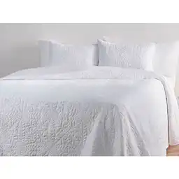 Cubrecama Floral 2 Plazas Blanco Ripley Home