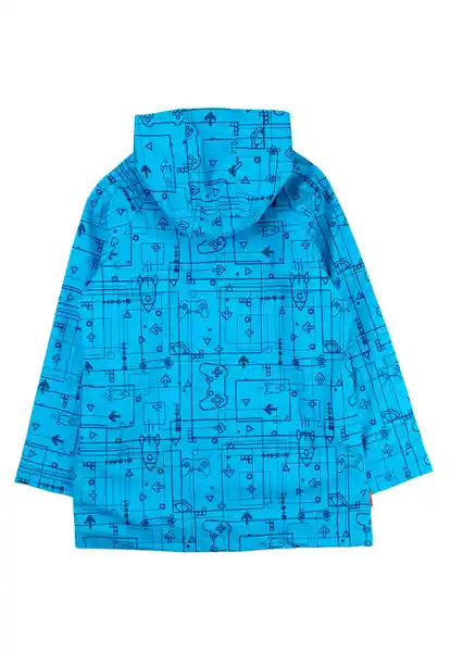 Abrigo Impermeable Kids 265 Niño Turquesa Talla 4 Años Ficcus