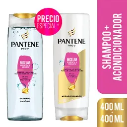 Pantene Shampoo + Acondicionador Micelar Hidrata y Purifica 