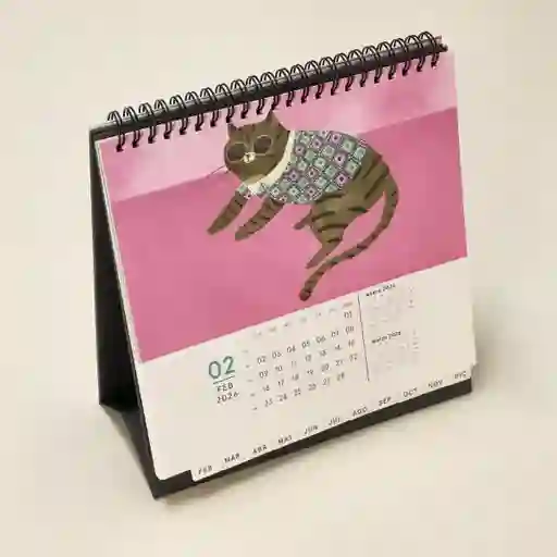 Calendario de Escritorio Ilustrado 2026 Casaideas