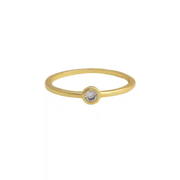 Anillo Shine Baño de Oro Talla 6 Noa Joyas