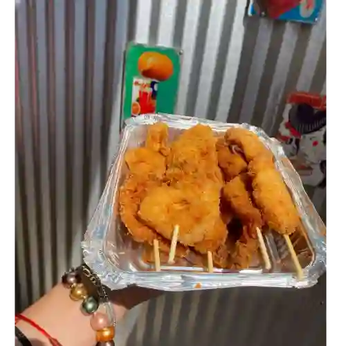 Brocheta Pollo Agridulce