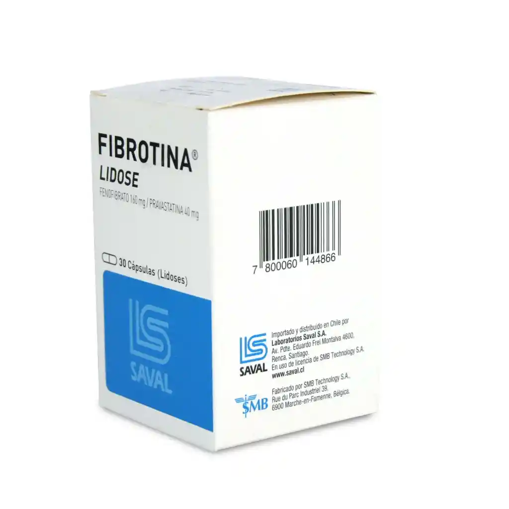 Fibrotina Lidose 160 mg/40 mg Capsulas