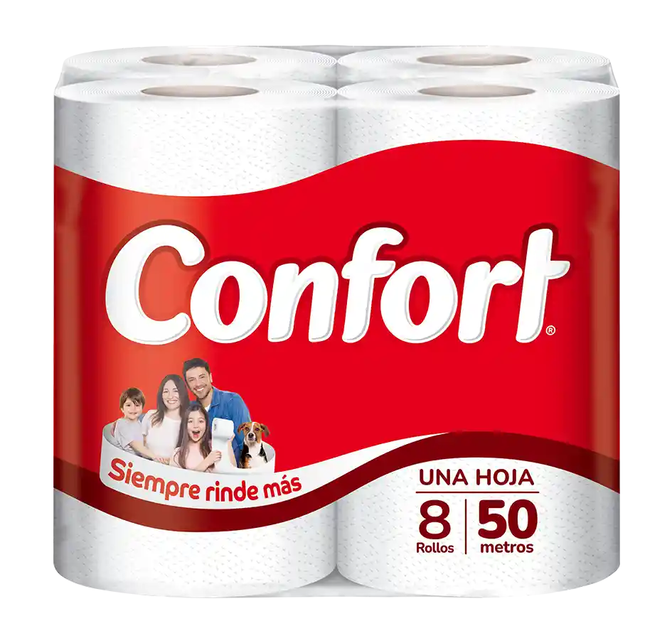 Confort Papel Higiénico Hoja Simple