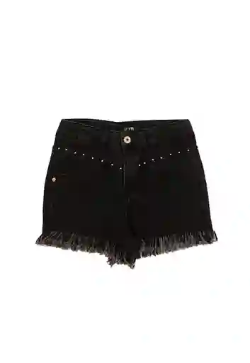 Short Teens Mezclilla Spirit Niña Negro Talla 16/L - 551