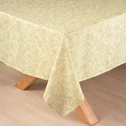 Mantel Texturado Con Estampado Amarillo 150 x 210 cm Casaideas