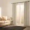 Cortina Blackout Chenille Ojetillos Gris 140 x 240 cm Casaideas