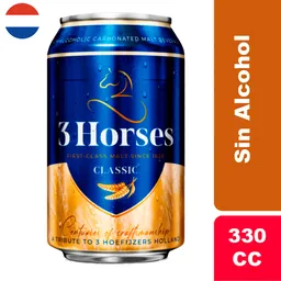 3 Horses Cerveza Lager Sin Alcohol