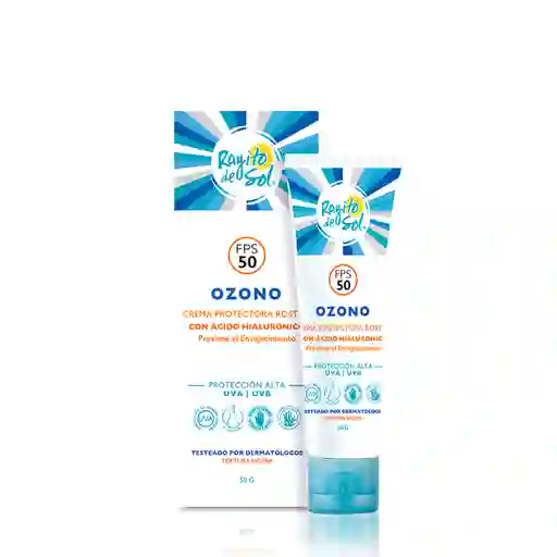 Rayito de Sol Protector Solar Facial Crema Ozono Fps 50