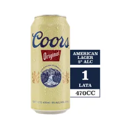Coors Cerveza Original en Lata 1 Und