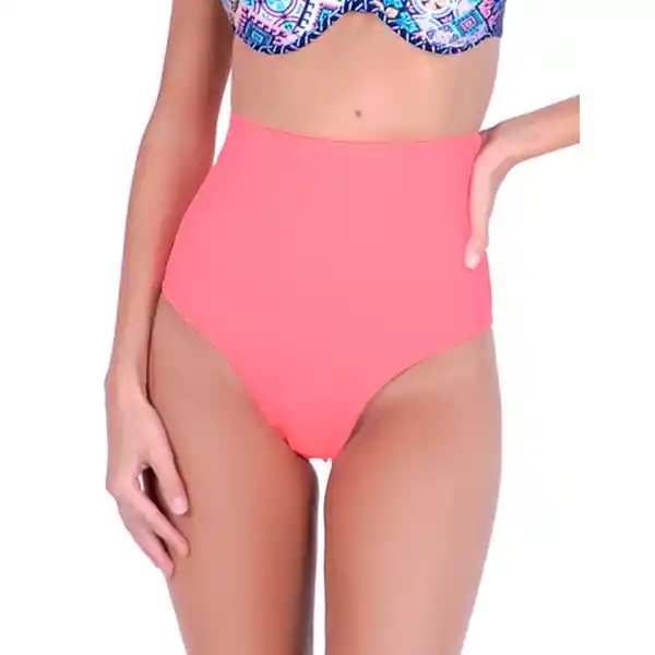 Bikini Calzón Tiro Alto Naranja Talla L Samia